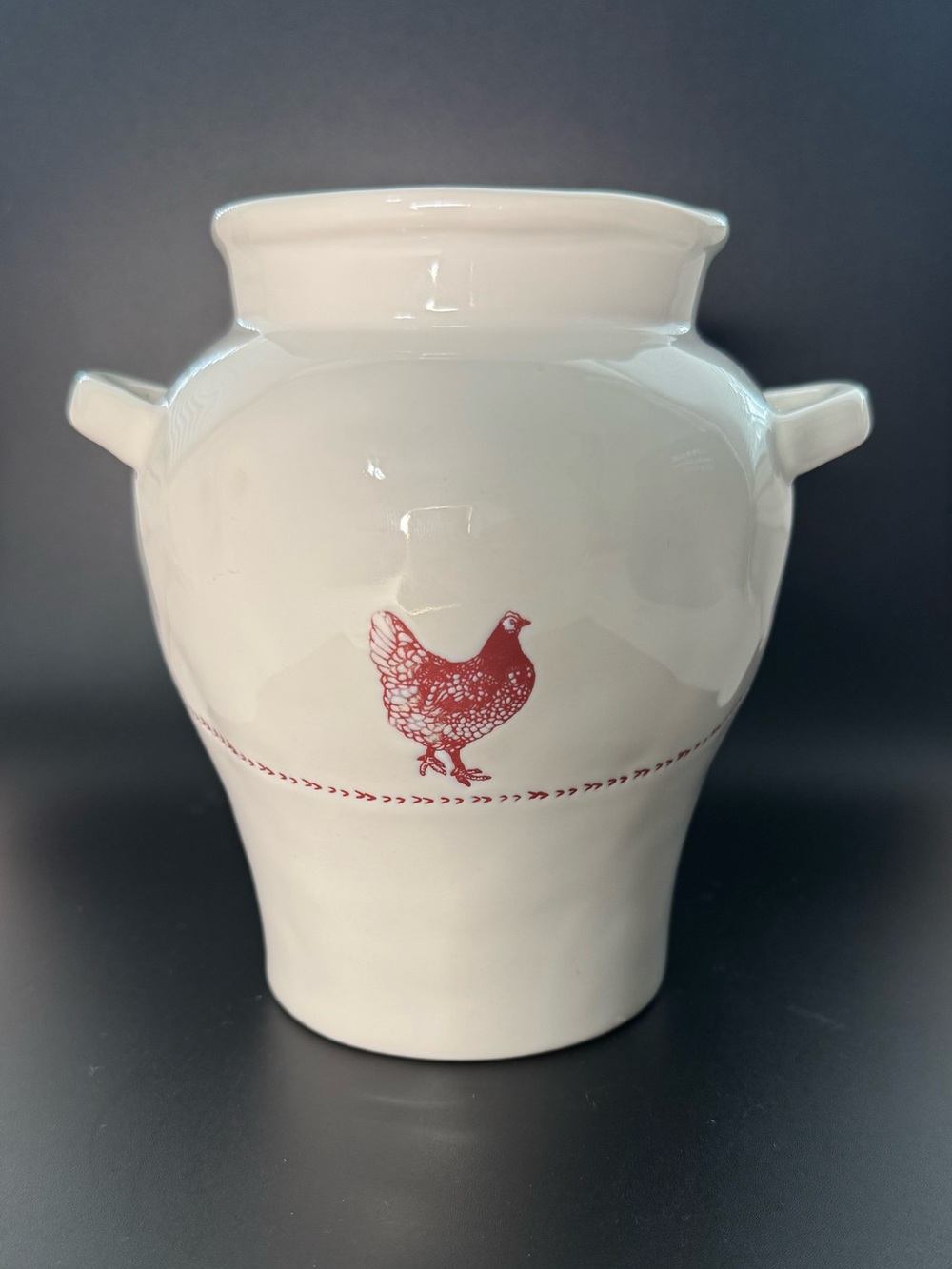 Potter’s Studio Ceramic Crock with Hen